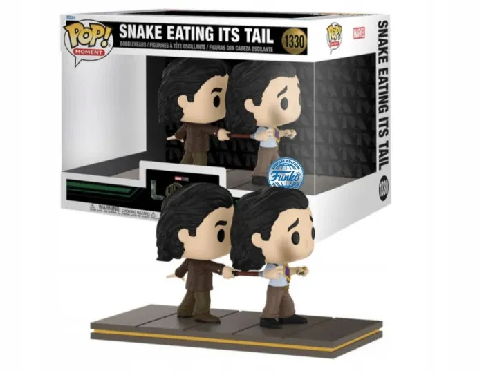 FIGURKA KOLEKCJONERSKA DUŻY FUNKO POP MARVEL LOKI SNAKE EATING