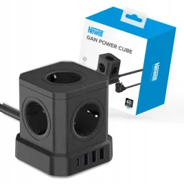smart-kostka-przedluzacz-15m-5x-gniazdo-3x-usb-a-1x-usb-c-listwa-9w1-black