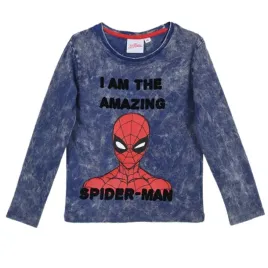 koszulka-chlopieca-marvel-spider-man-z-dlugim-rekawem-niebieska-bawelniana