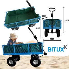 wozek-ogrodowy-bituxx-z-metalowa-siatka-skladany-udzwig-300kg