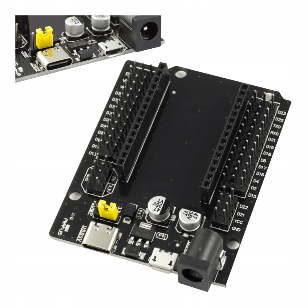 plytka-prototypowa-esp32-adapter-30-pin-wygodne-zlacza-dc-usb-c-usb-micro
