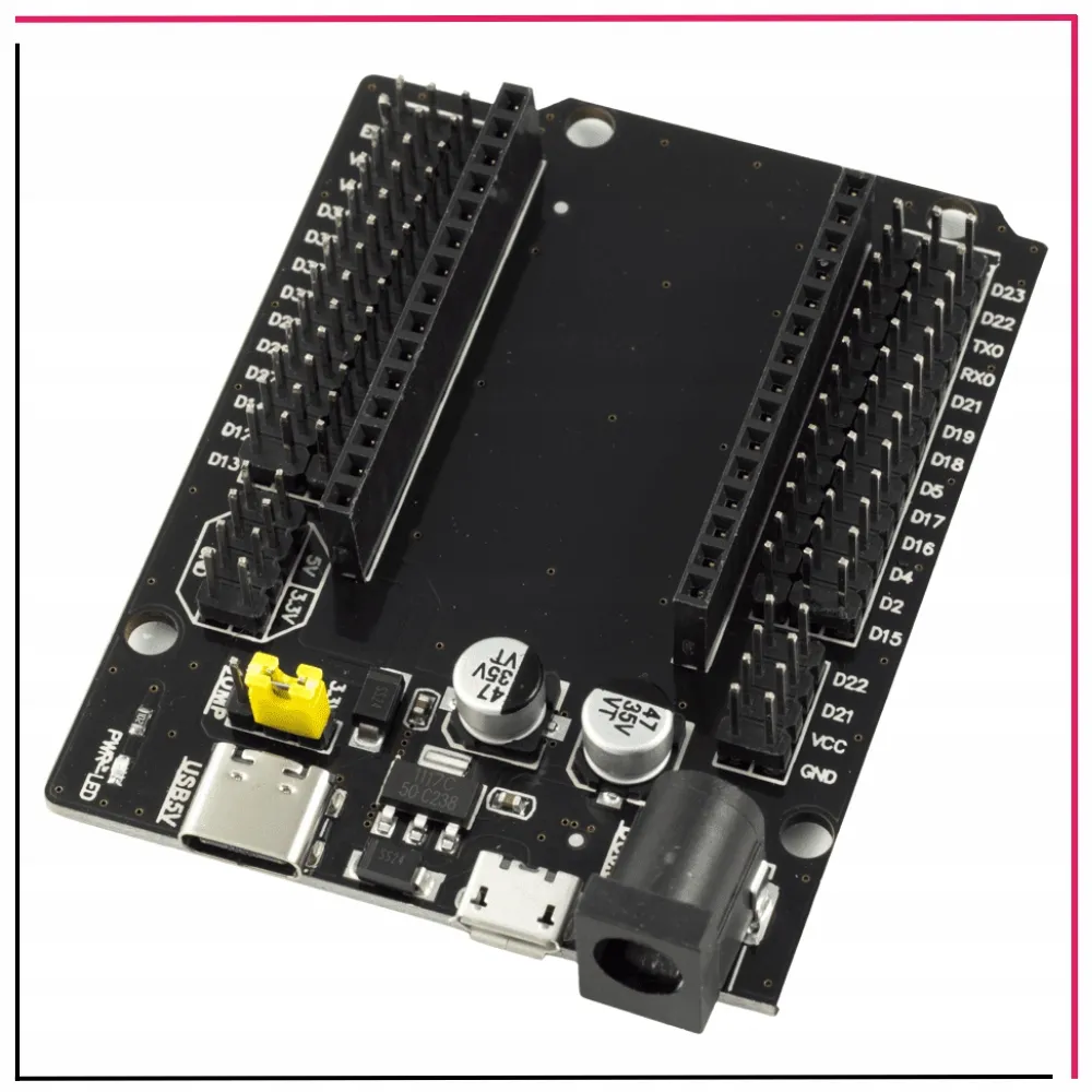 plytka-prototypowa-esp32-adapter-30-pin-wygodne-zlacza-dc-usb-c-usb-micro