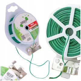 zielony-drut-ogrodniczy-do-kwiatow-z-obcinaczem-plaski-100-m