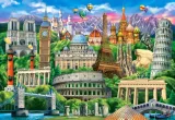 puzzle-slawne-zabytki-1000-elementow-stan-nowy