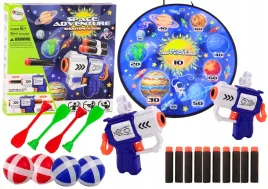 gra-zrecznosciowa-zestaw-z-tarcza-na-strzalki-i-kulki-kosmos-lean-toys