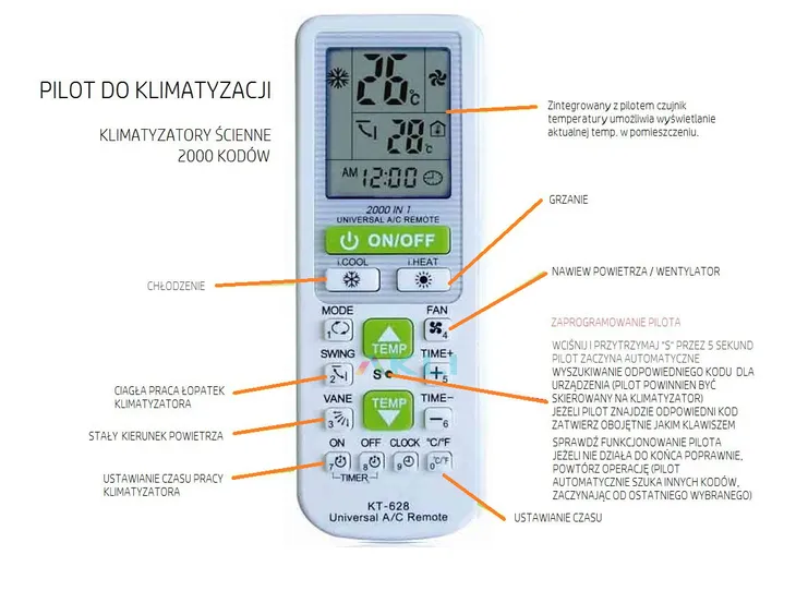 pilot-do-klimatyzacji-klimatyzator-sinclair-stan-nowy