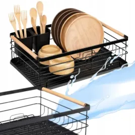 suszarka-do-naczyn-czarna-stojaca-ociekacz-duza