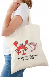 bawelniana-torba-na-zakupy-ecru-nadruk-wzory-ryba-z-rakiem