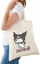 bawelniana-torba-na-zakupy-ecru-nadruk-wzory-kuromi