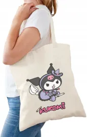bawelniana-torba-na-zakupy-ecru-nadruk-wzory-kuromi