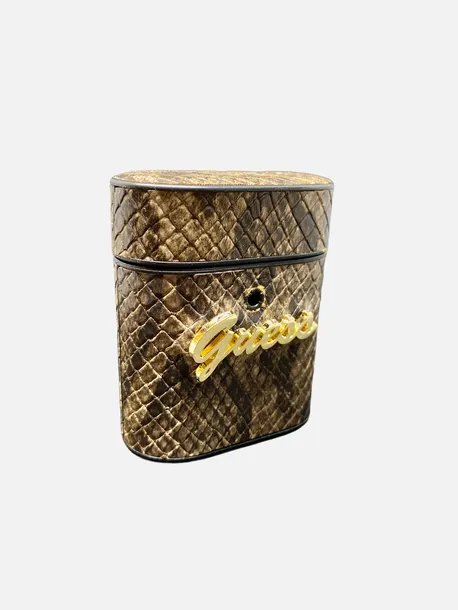guess-airpods-cover-python-collection-brown-dedykowany-model-airpods
