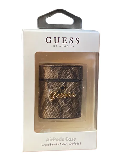 guess-airpods-cover-python-collection-brown-material-tworzywo-sztuczne