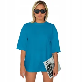 koszulka-damska-t-shirt-oversize-bawelna-luzna-krotka-sukienka-mini-xl