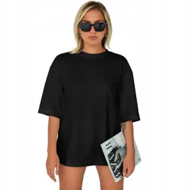 koszulka-damska-t-shirt-oversize-bawelna-luzna-krotka-sukienka-mini-m