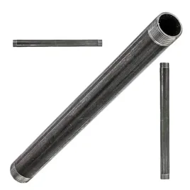 krociec-sztucer-rura-stalowa-czarna-2-gwinty-o-1-cal-dn25-dlugosc-400mm