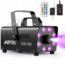 agptek-wytwornica-dymu-8-diodami-led-13-kolorow-i-efektem-rgb-500-w