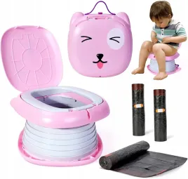 orzbow-przenosny-nocnik-dzieciecy-skladany-na-worki-rozowy