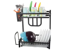 polka-ociekacz-dwie-polki-czarny-metal-40cm-organizer
