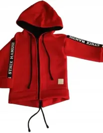 bluza-parka-czerwona-synek-mamusi-rozmiar-140
