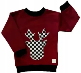 bluza-renifer-szachownica-rozmiar-110