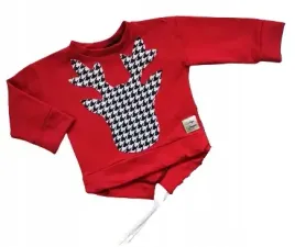 bluza-pepitka-renifer-rozmiar-80