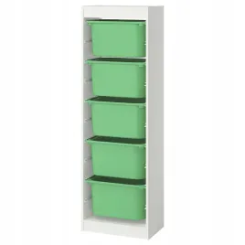 ikea-trofast-regal-bialy-5-pojemnikow-zielonych