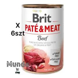 brit-pate-meat-puppy-smak-wolowina-400-g-6-szt