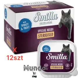 mokra-karma-smilla-sterilised-w-tackach-smak-indyk-z-pstragiem-100g-12-szt