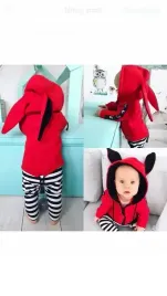 bluza-parka-krolik-czerwona-rozmiar-98