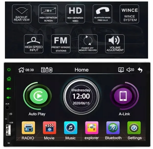 radio-2-din-android-auto-carplay-usb-micro-sd-aux-zlacza-aux-rca-pre-out-przedwzmacniacz-rca-sub-out-subwoofer-usb