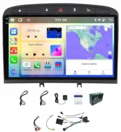 radio-nawigacja-carplay-peugeot-308-408-wifi-android-4gb-64gb