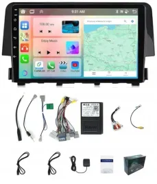 radio-nawigacja-carplay-honda-civic-x-2015-21-wifi-android-6gb-128gb