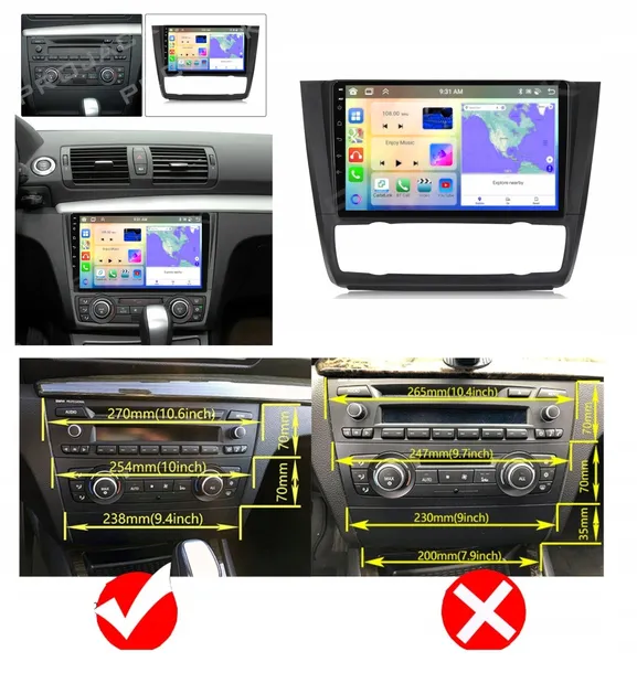 radio-nawigacja-android-bmw-1-e81-e82-e87-e88-carplay-6gb-128gb-marka-inna
