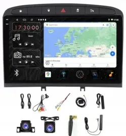 radio-nawigacja-gps-android-carplay-bt-peugeot-308-408-wifi-4gb-64gb-sim