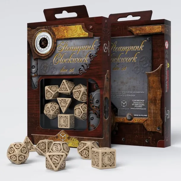 komplet-kosci-steampunk-clockwork-bezowo-brazowy-stan-nowy