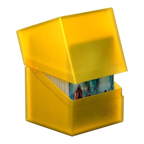 pudelko-na-karty-ultimate-guard-boulder-deck-case-100-amber-stan-nowy