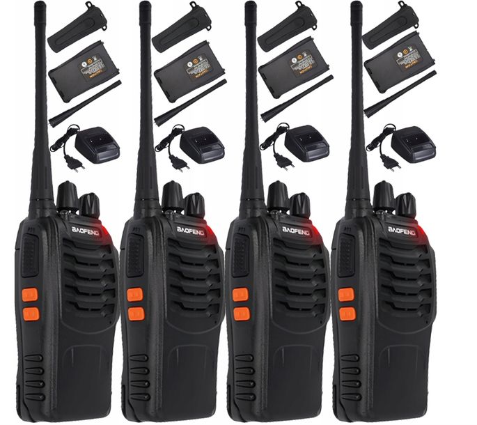 ﻿Krótkofalówka Baofeng 4X Walkie Talkie BF888SPMR Do 8KM Zasięgu 12H Baterii