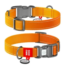 waudog-obroza-mono-z-qr-pomaranczowa-l-25mm-33-49cm