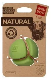 waudog-zabawka-pilka-fun-natural-biodegradowalna-7cm-zielona
