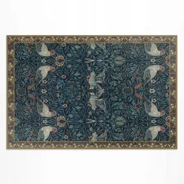 stylowy-dywan-winylowy-z-nadrukiem-ptak-na-polu-william-morris-150x255-cm