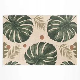 balkonowy-dywan-winylowy-uv-boho-liscie-monstery-materialowe-tlo-140x210-cm