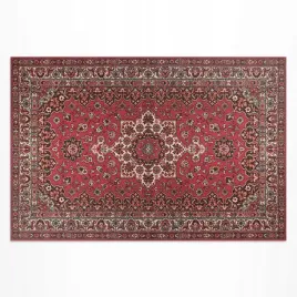 dywan-winylowy-z-nadrukiem-stary-kwiatowy-czerwony-wzor-perski-100x150-cm