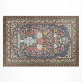 tarasowy-dywan-winylowy-bukiet-kwiatow-vintage-imitacja-tkaniny-120x180-cm