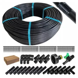 linia-kroplujaca-nawadnianie-kropelkowe-ogrodu-50-metr-56ele-waz-kroplujacy