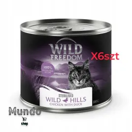 mokra-karma-wild-freedom-sterilised-smak-kaczka-i-kurczak-200-g-6-szt