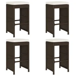 ogrodowe-stolki-barowe-z-poduszkami-4-szt-brazowe-polirattan