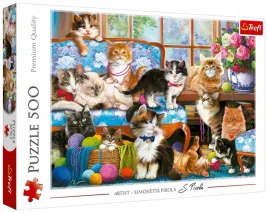 puzzle-500el-kocia-rodzina-37425-trefl