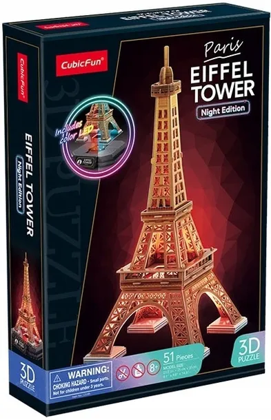 puzzle-3d-wieza-eiffla-led-cubic-fun-stan-nowy