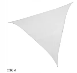 biala-trojkatna-markiza-przeciwsloneczna-wykonana-z-wlokna-hdpe-3x3x3-metry