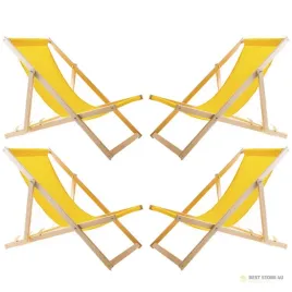 zestaw-czterech-lezakow-zoltych-woodok-zmontowany